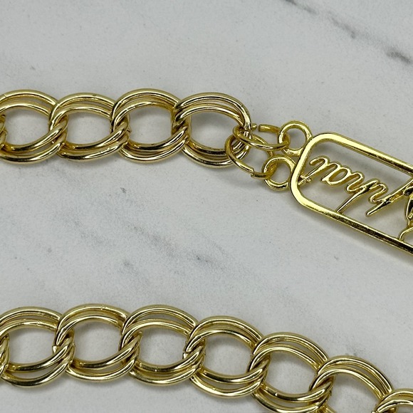 Baby Phat Vintage Y2K Gold Tone Metal Chain Link Belt OS One Size - Picture 5 of 16